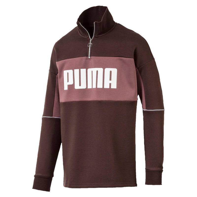 Puma Retro Quarter Zip Turtleneck Pullover - Mole - ViaductClothing -  -  
