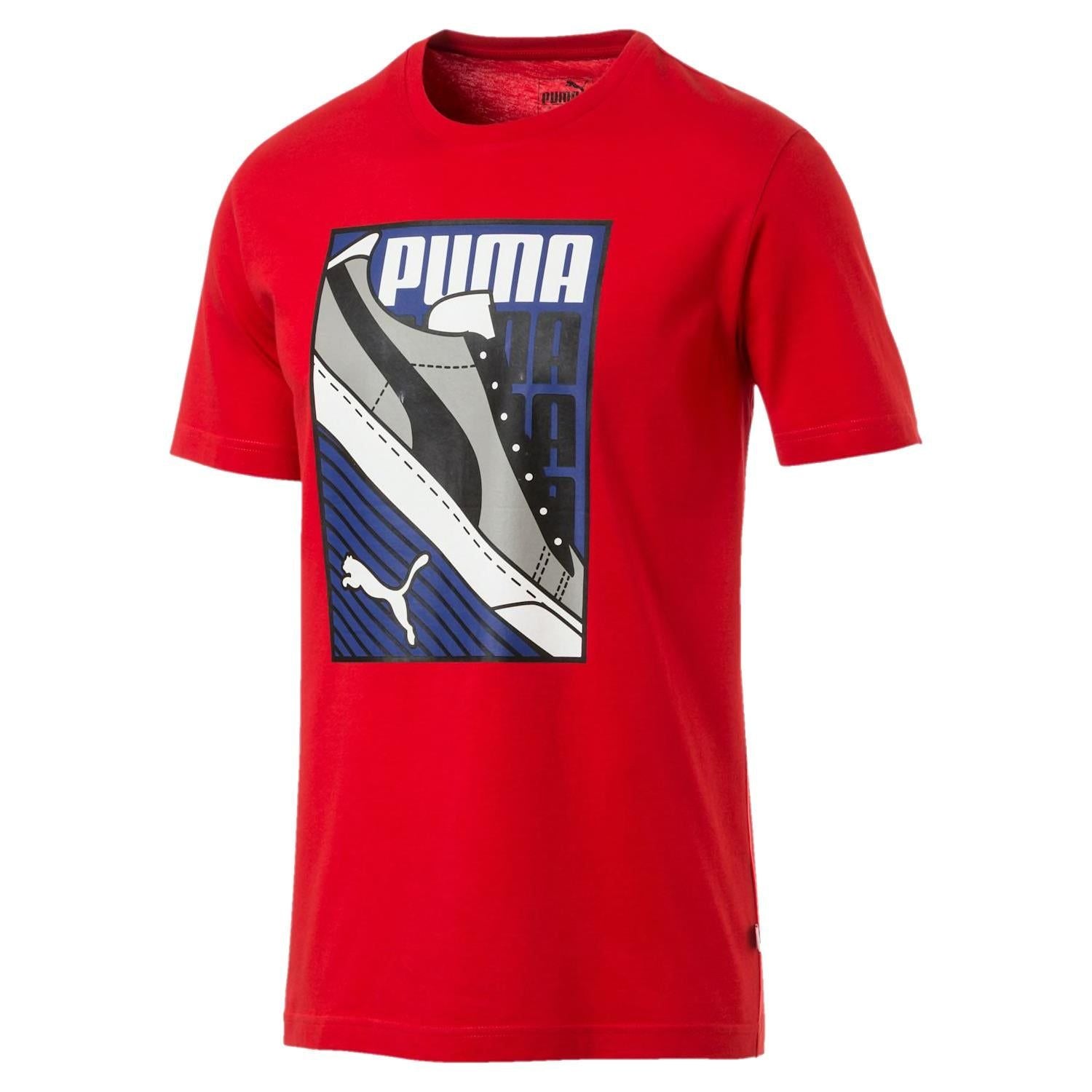 Puma Sneaker Graphic T Shirt - Red - ViaductClothing -  -  