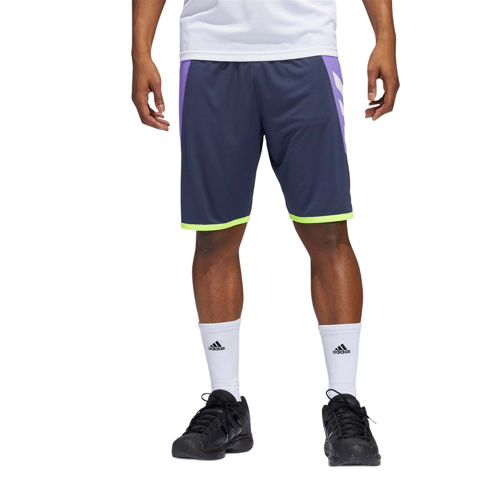 adidas Basketball Pro Madness Shorts - Shadow Navy / Purple - ViaductClothing -  -  