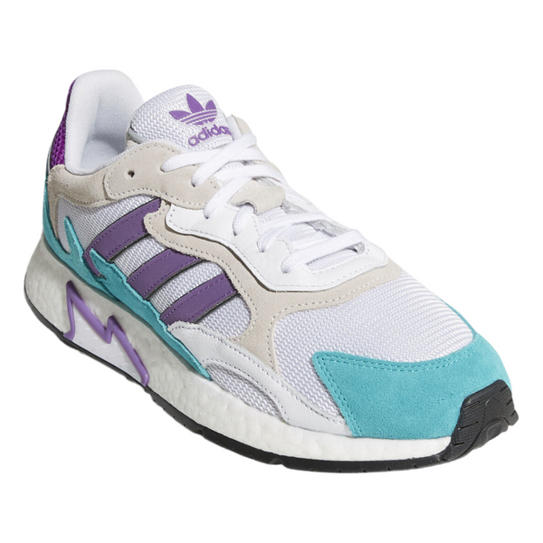 adidas Originals 90s Tresc Run Trainers - White / Purple Aqua - ViaductClothing -  -  