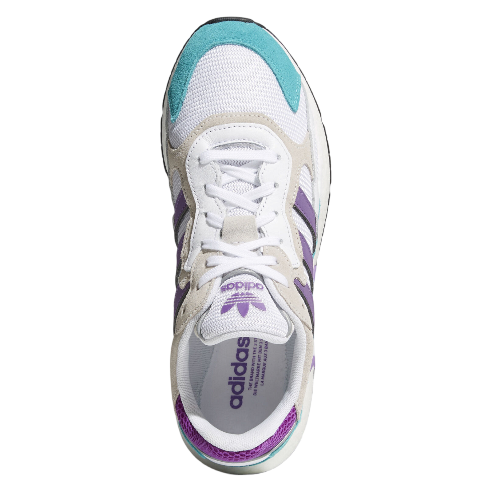 adidas Originals 90s Tresc Run Trainers - White / Purple Aqua - ViaductClothing -  -  