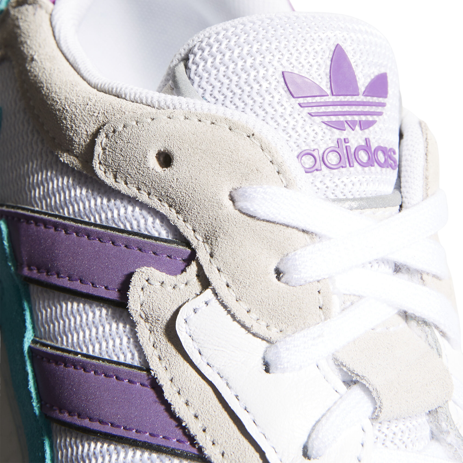 adidas Originals 90s Tresc Run Trainers - White / Purple Aqua - ViaductClothing -  -  