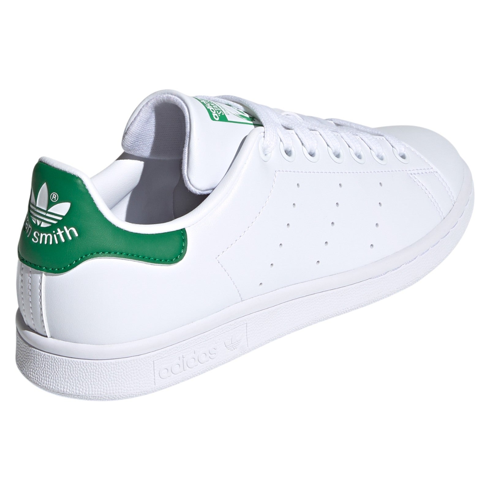 adidas Originals Womens Stan Smith Shoes - Cloud White / Green