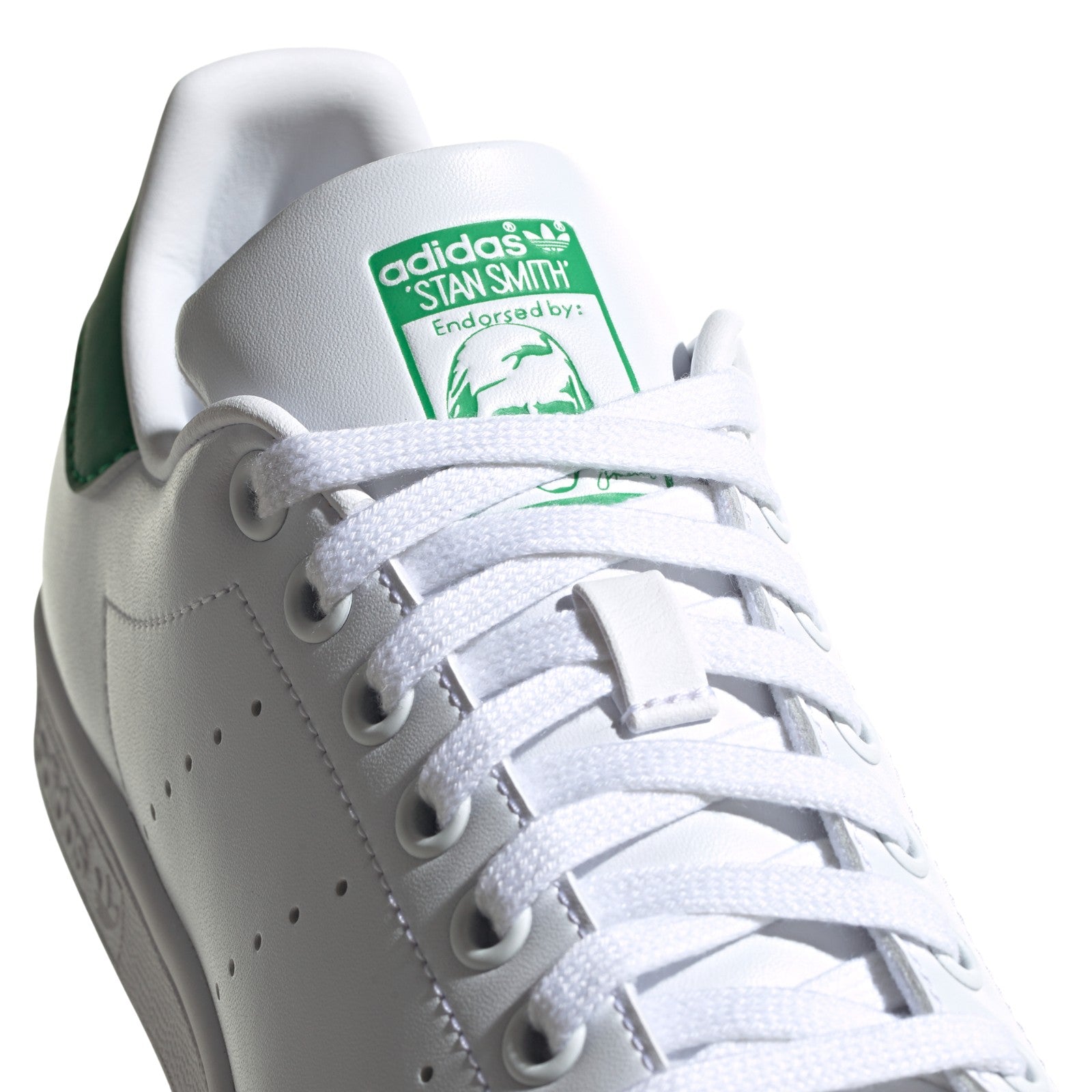 adidas Originals Womens Stan Smith Shoes - Cloud White / Green