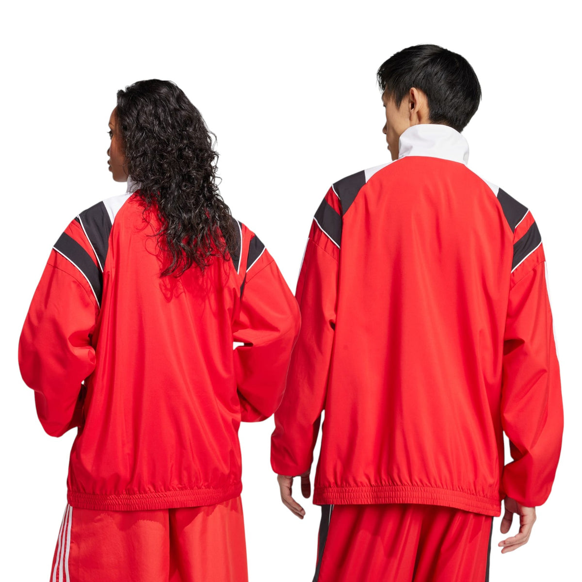 adidas Originals Unisex Rasant Cut Line Track Top - Red