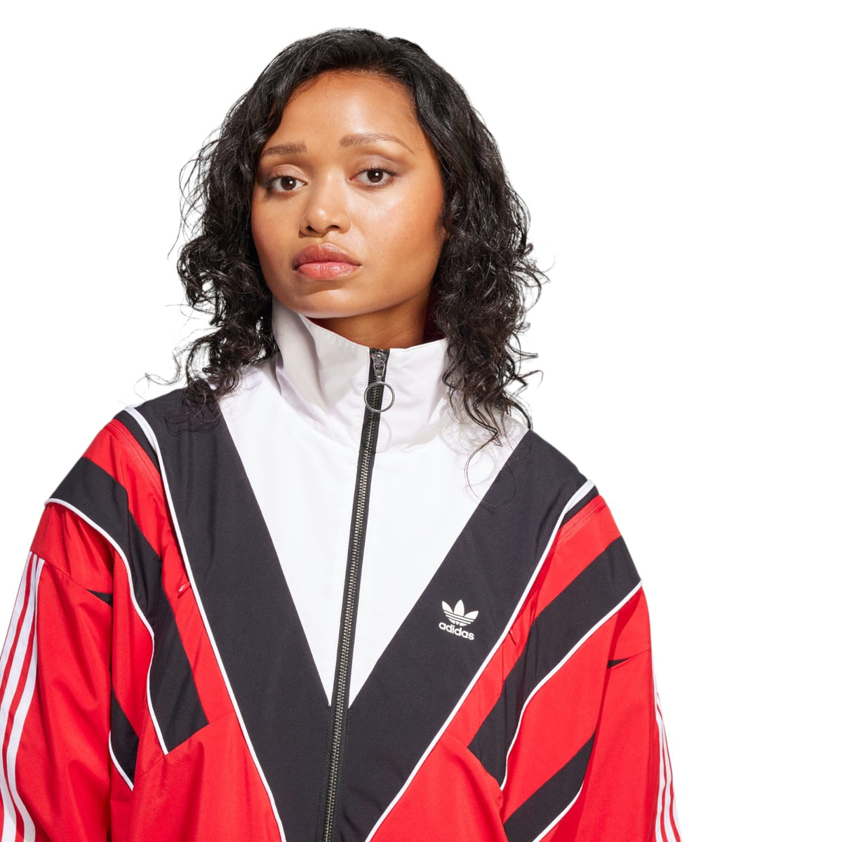 adidas Originals Unisex Rasant Cut Line Track Top - Red