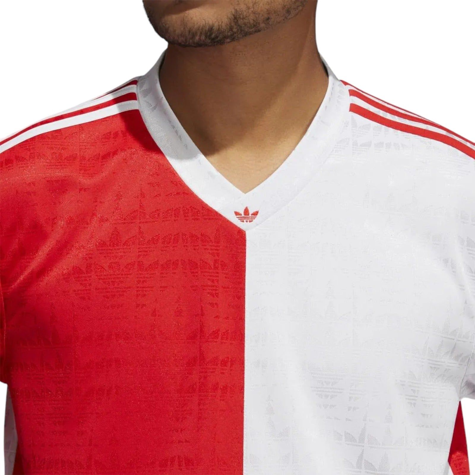 adidas Originals Checker Skateboarding Jersey - White / Red - ViaductClothing -  -  