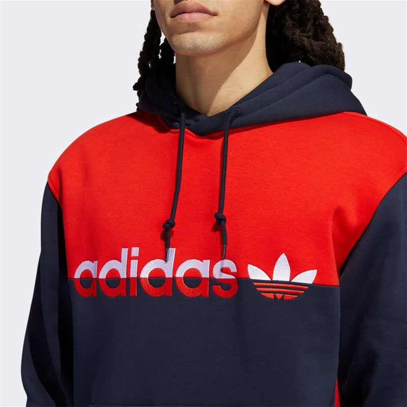 adidas Originals Split Hoodie - Legend Ink / Red - ViaductClothing -  -  