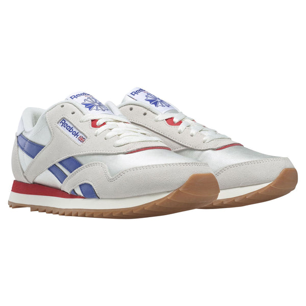 Reebok Classic Nylon Ripple Sneakers - Chalk/White/Red - ViaductClothing -  -  