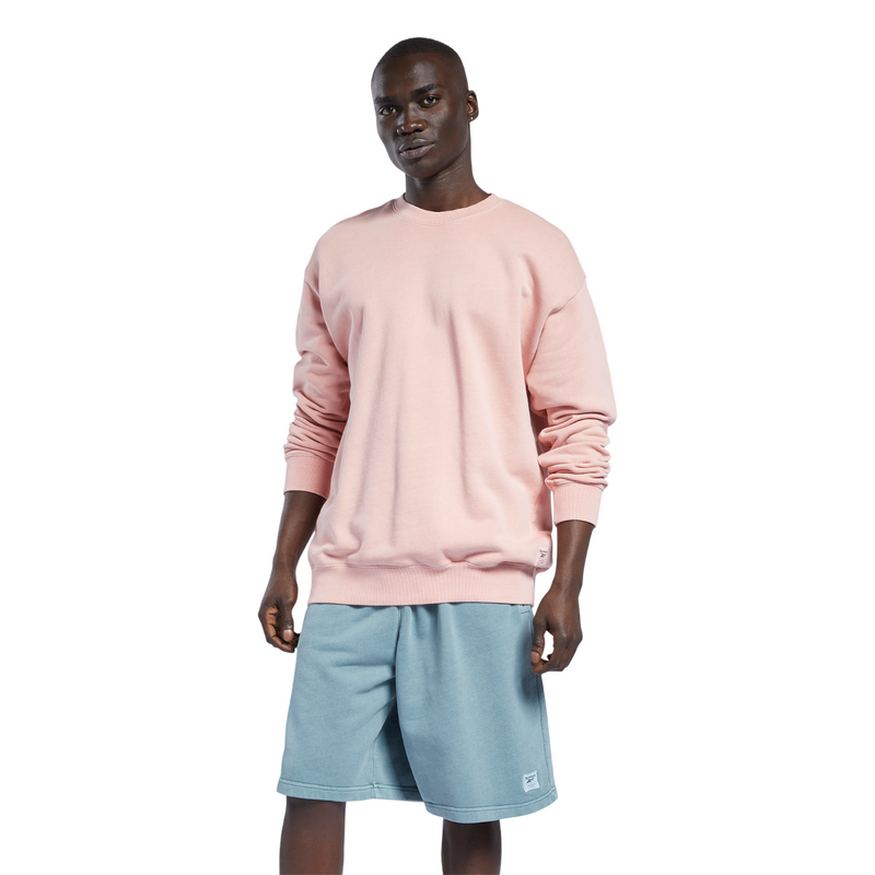 Pink reebok sweatshirt sales