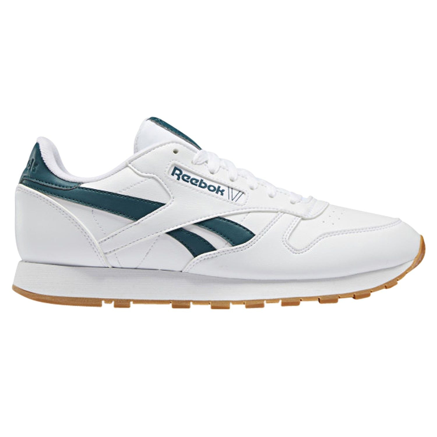 Reebok Classic Leather Vegan Shoes - White Green - ViaductClothing -  -  