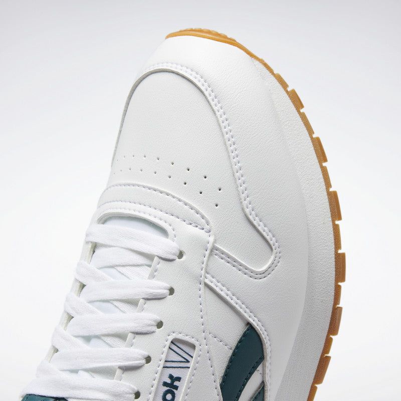 Reebok Classic Leather Vegan Shoes - White Green - ViaductClothing -  -  