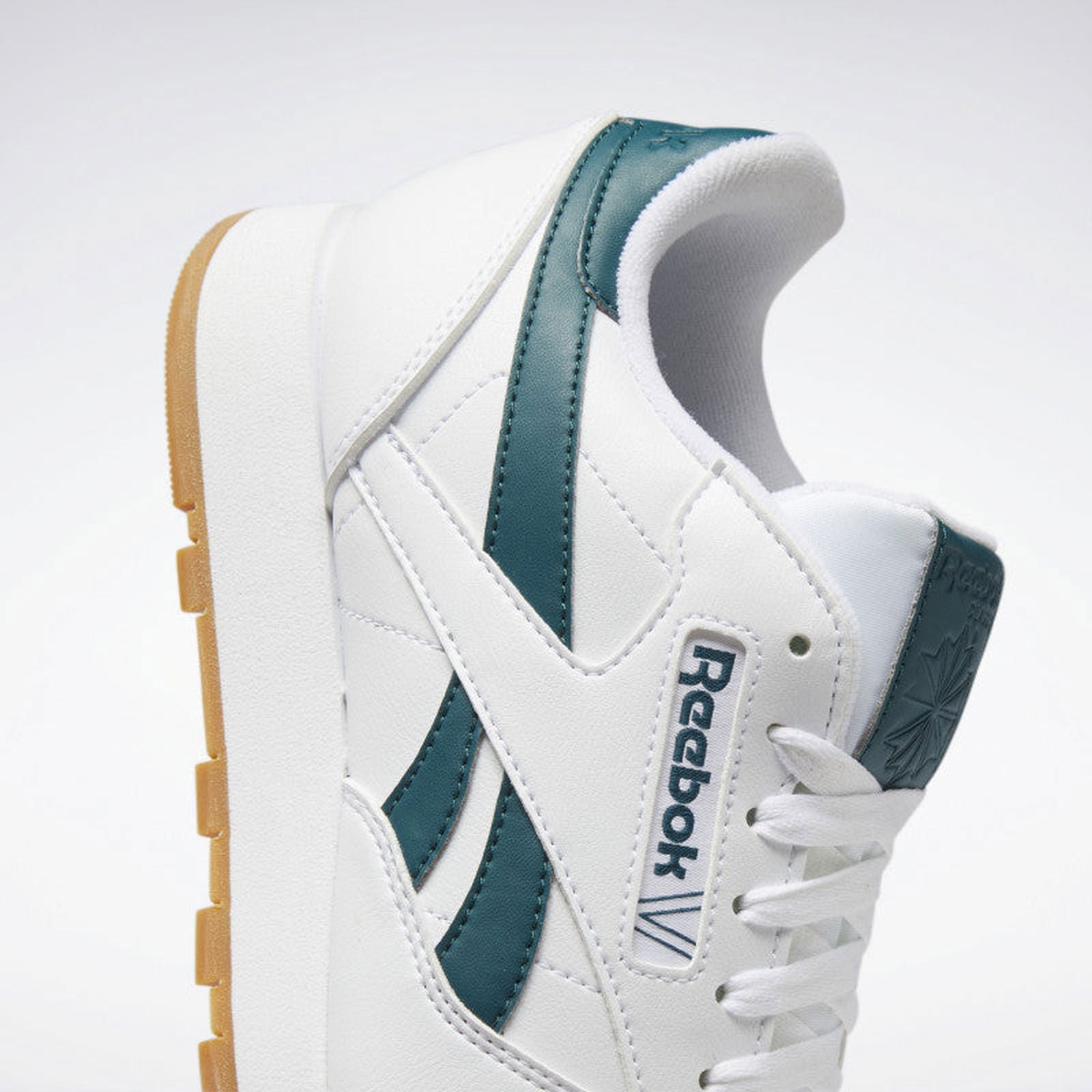 Reebok Classic Leather Vegan Shoes - White Green - ViaductClothing -  -  