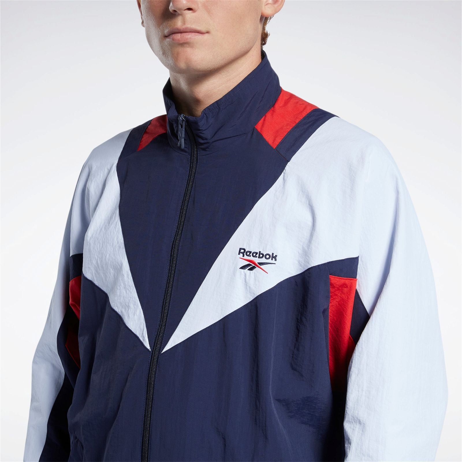 Reebok Classic Twin Vector Retro 90s Track Top - Navy - ViaductClothing -  -  