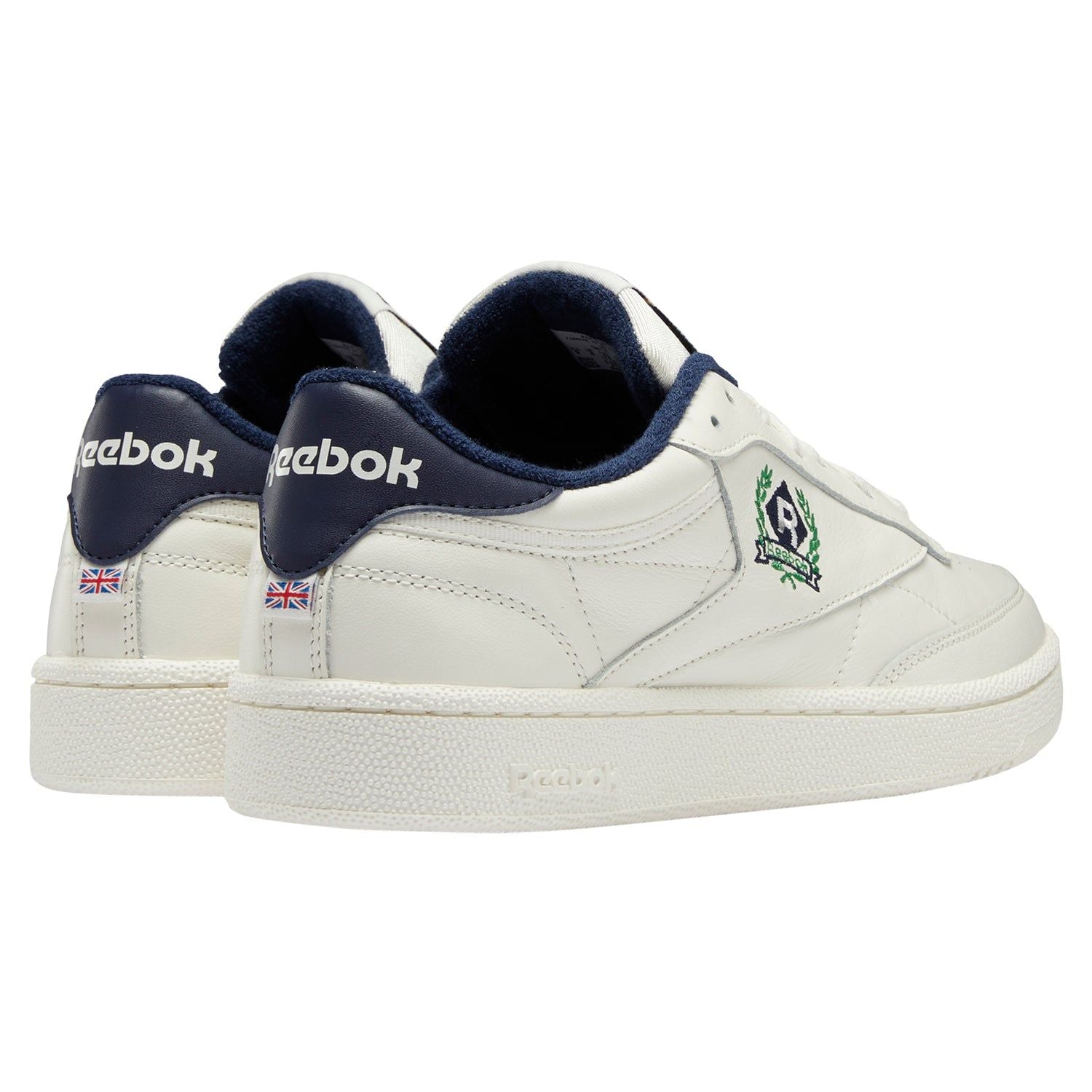Reebok Classics Club C 85 Crest Shoes - Chalk Navy - ViaductClothing -  -  