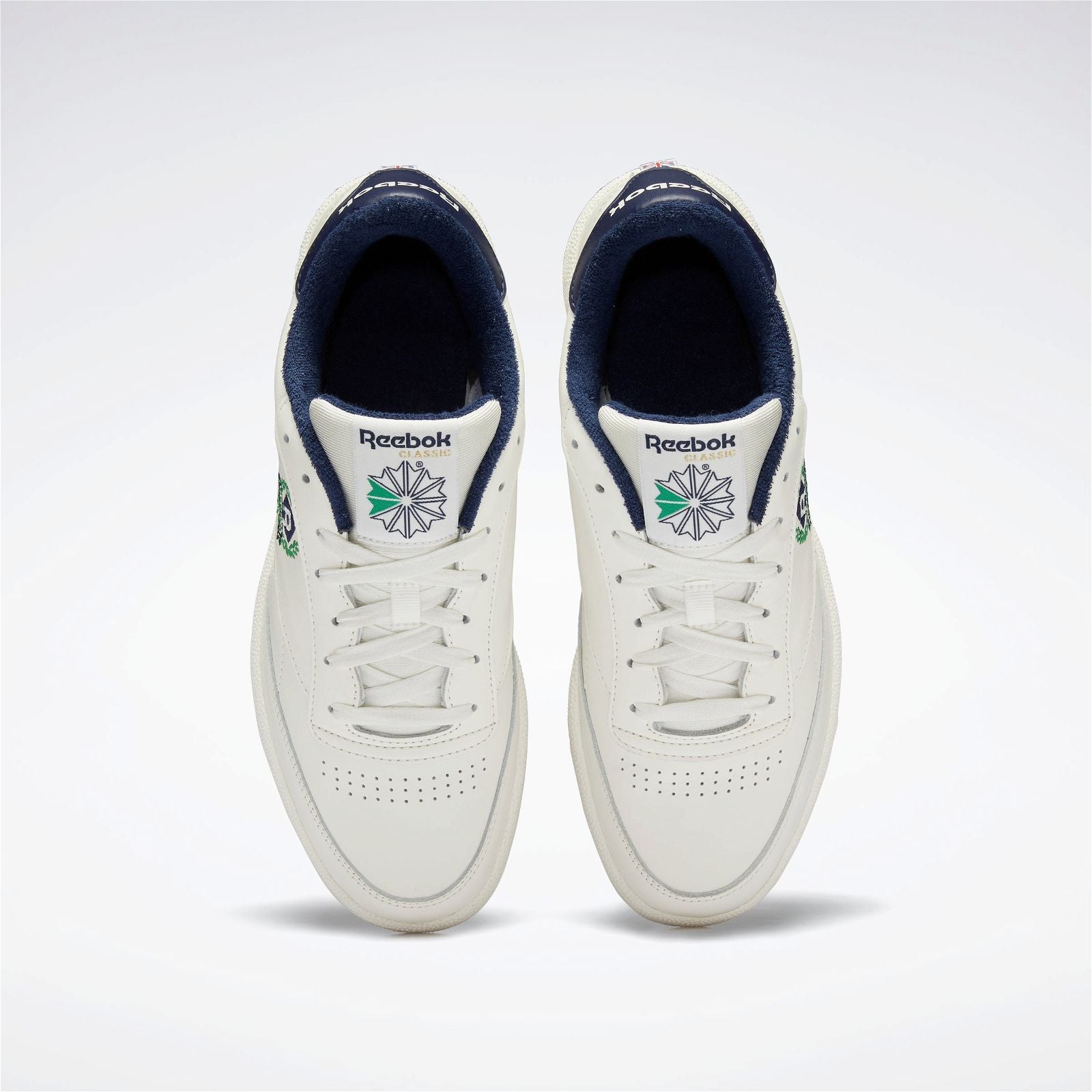 Reebok Classics Club C 85 Crest Shoes - Chalk Navy - ViaductClothing -  -  