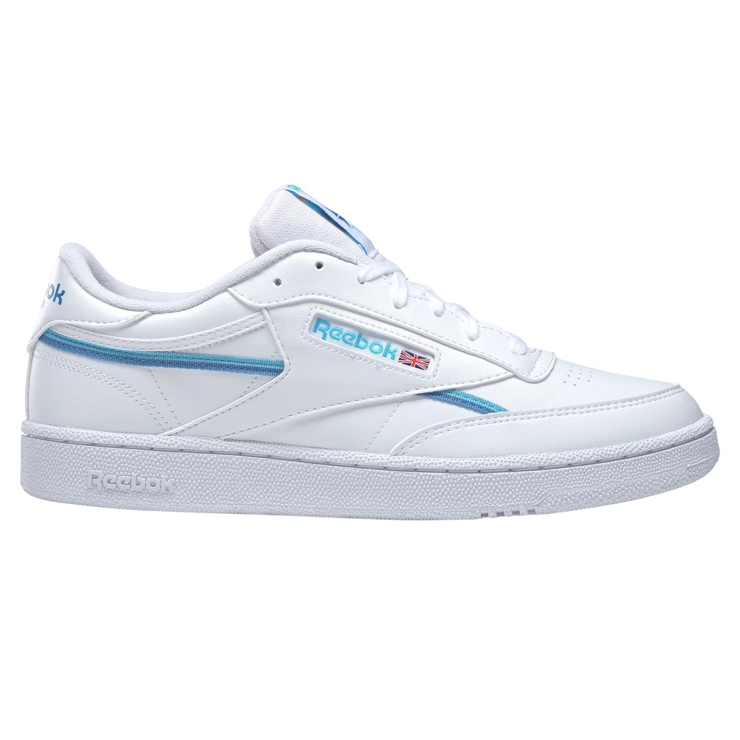 Reebok Classics Club C 85 Vegan Shoes - White Digital Blue - ViaductClothing -  -  