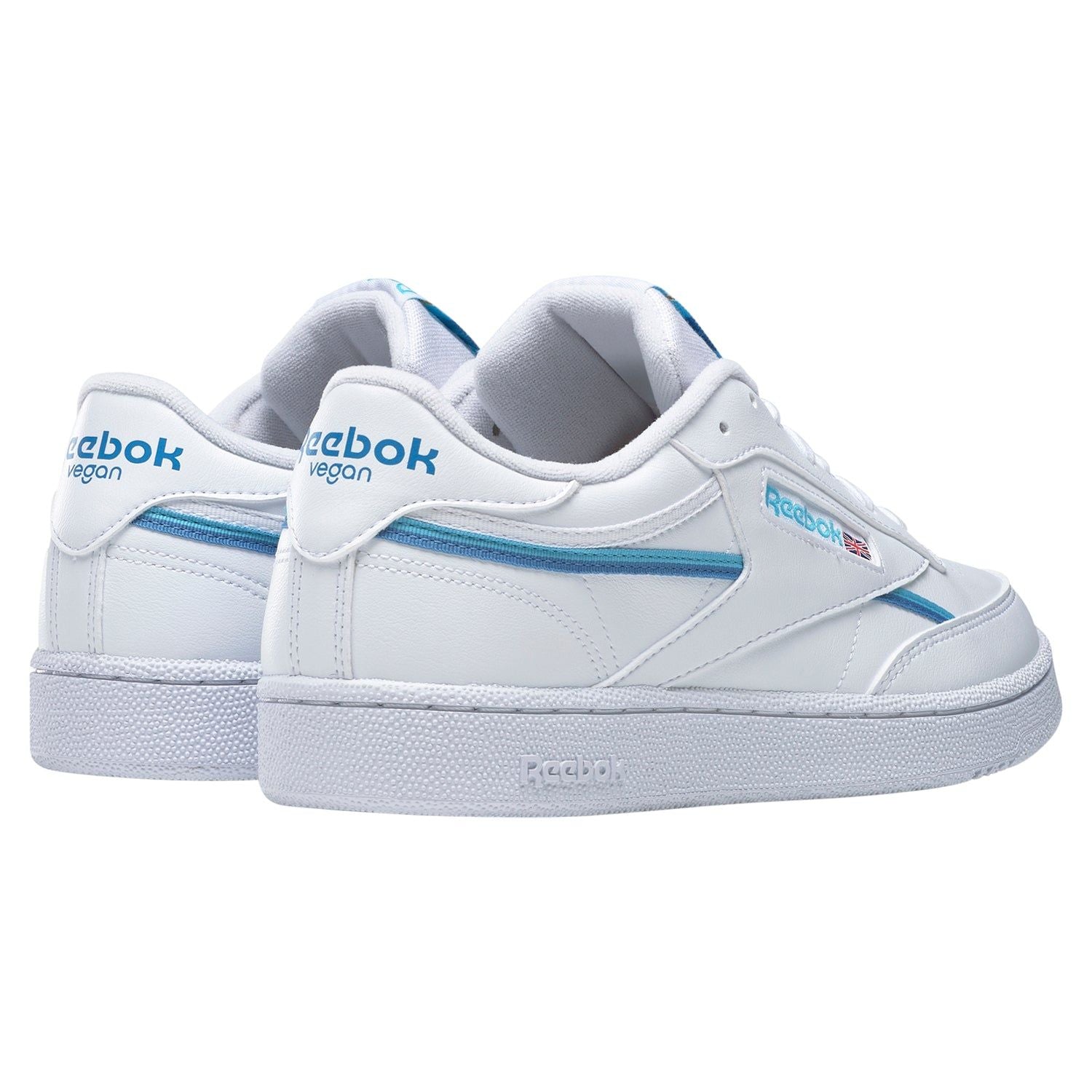 Reebok Classics Club C 85 Vegan Shoes - White Digital Blue - ViaductClothing -  -  
