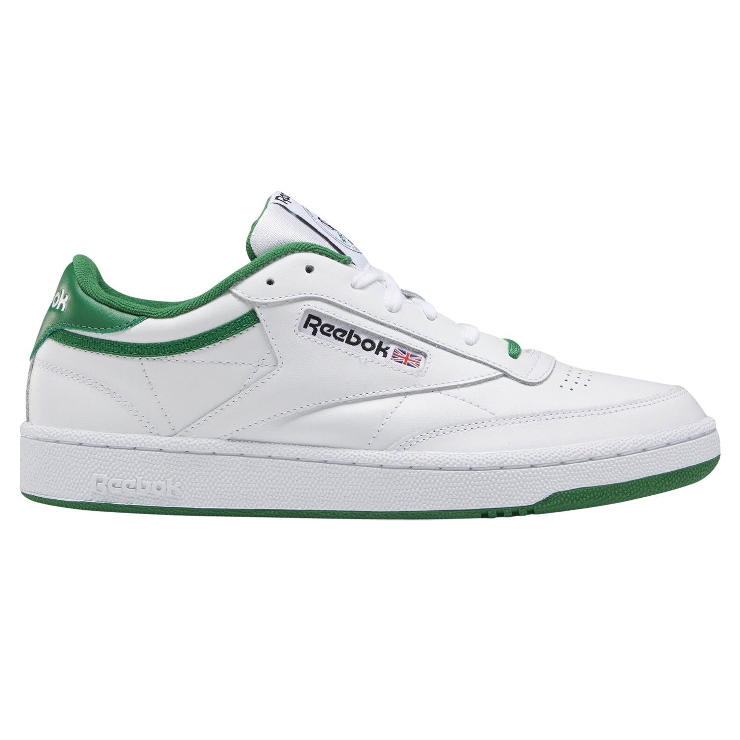 Reebok Classics Club C Shoes - White & Green - ViaductClothing -  -  