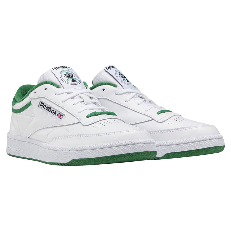 Reebok classic white with green deals