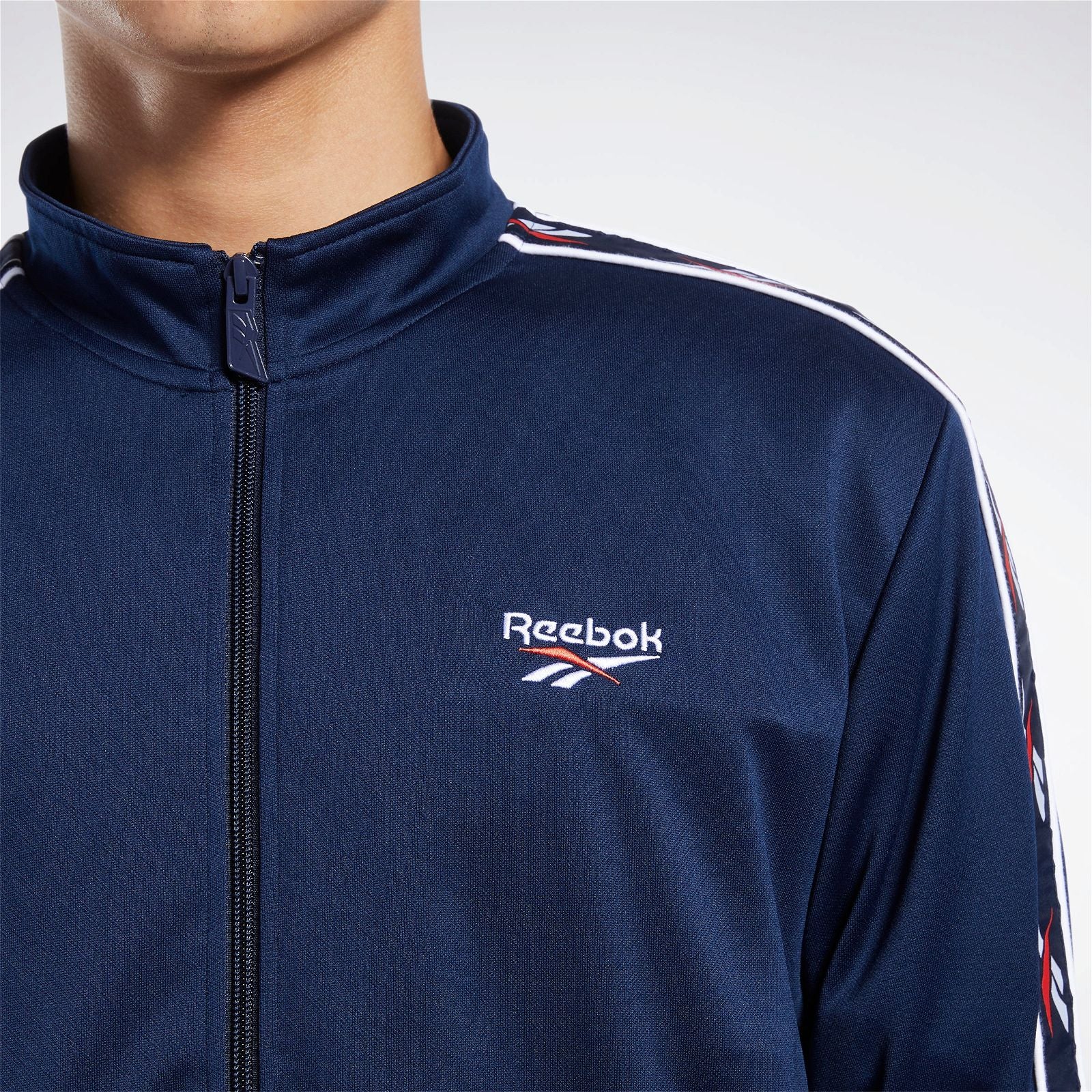Reebok Classics Vector Tape Track Jacket - Navy - ViaductClothing -  -  
