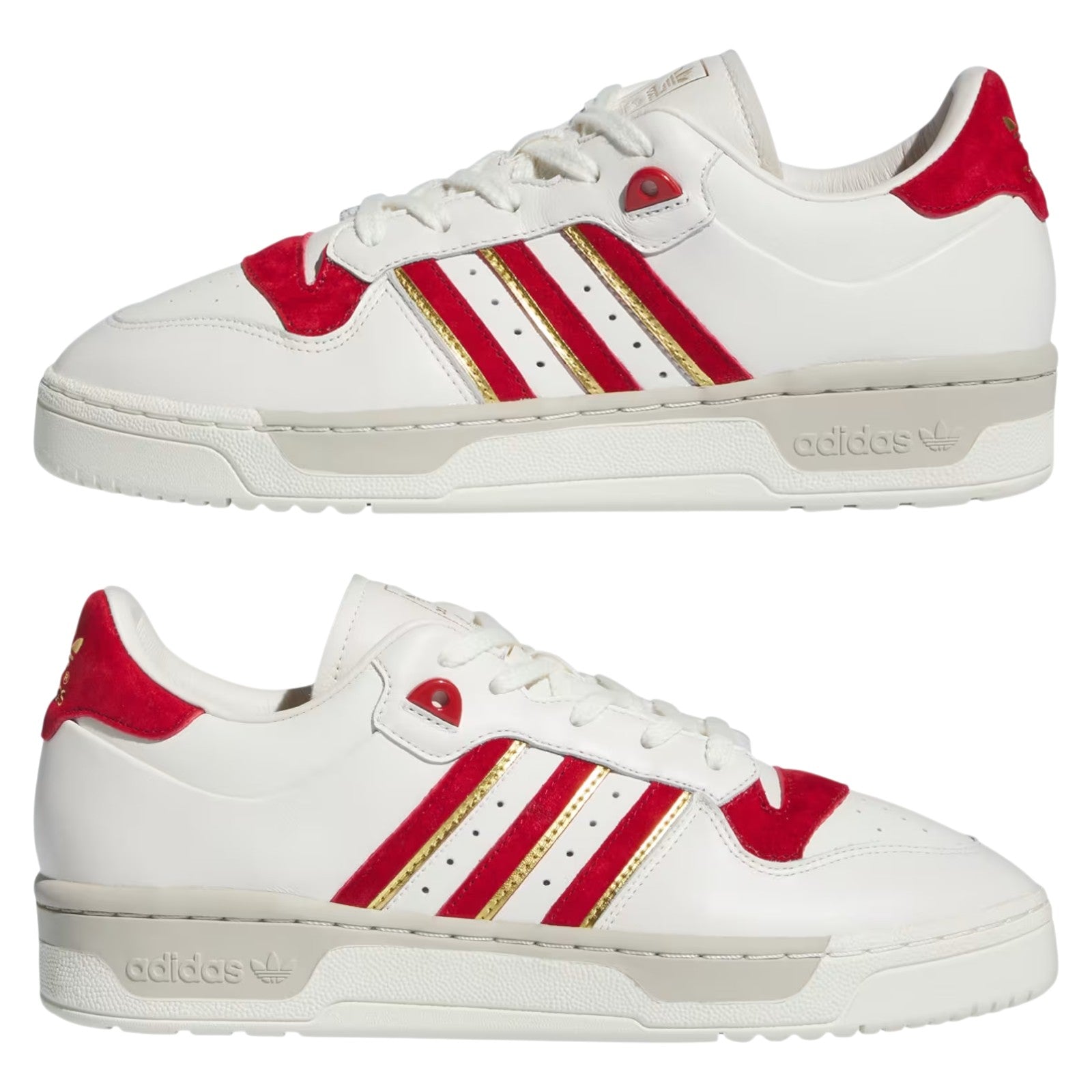 adidas Originals Rivalry 86 Low Trainers - Cloud White / Red