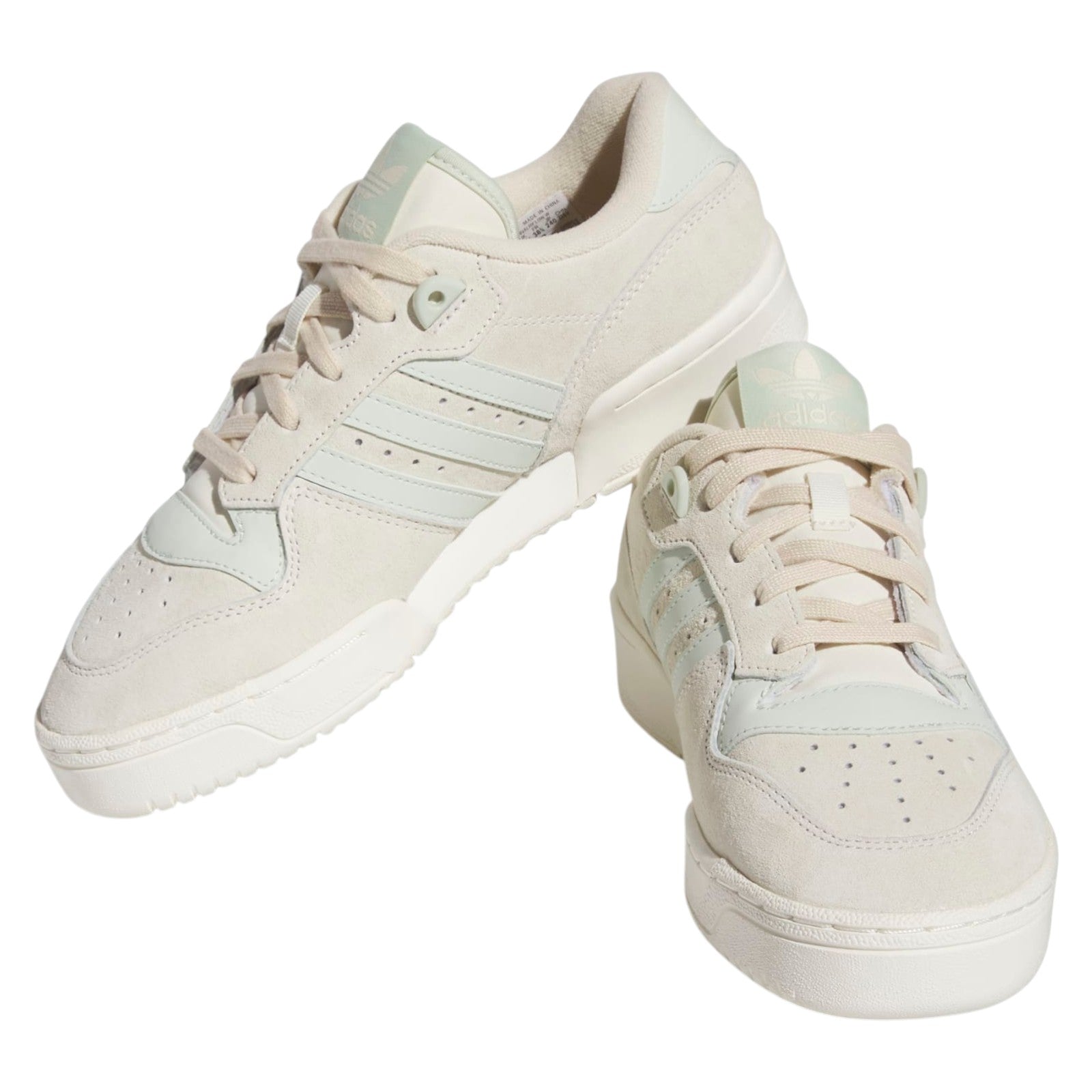 adidas Originals Women's Rivalry Low Trainers - Cream White / Linen Green / Off White