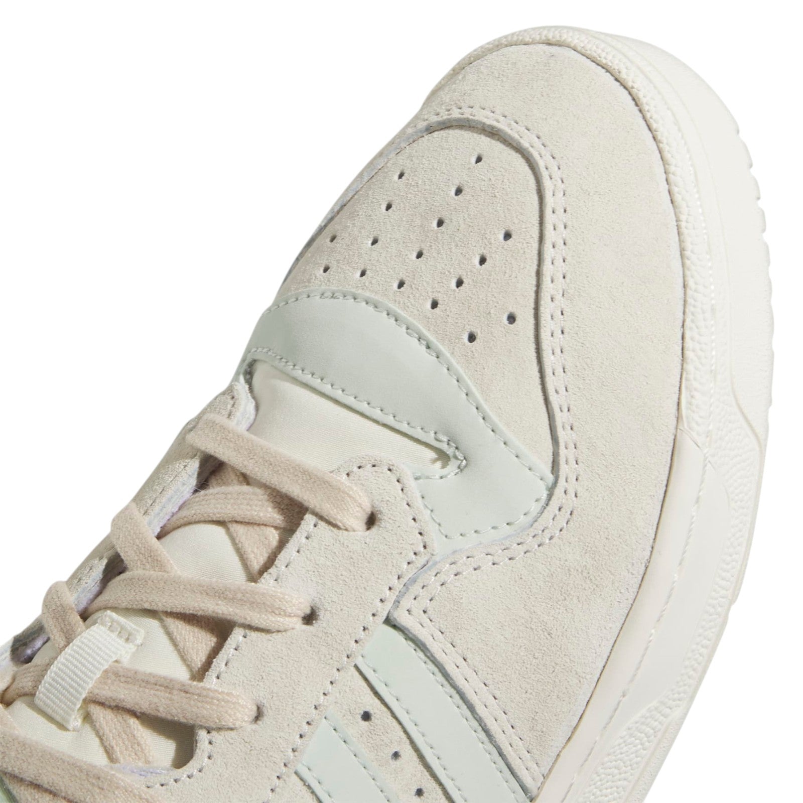 adidas Originals Women's Rivalry Low Trainers - Cream White / Linen Green / Off White