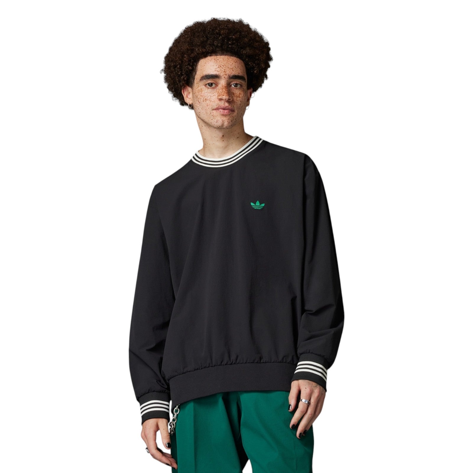 adidas Men's Rolling Links Crewneck Sweatshirt - Black
