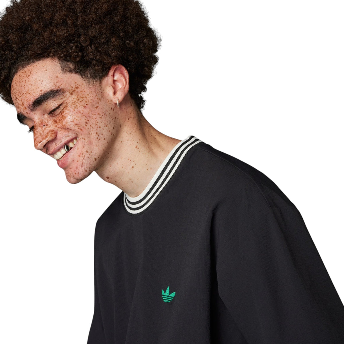 adidas Men's Rolling Links Crewneck Sweatshirt - Black