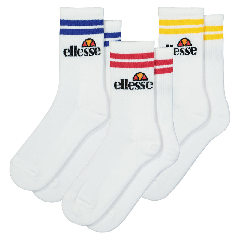 Ellesse Pullo Socks 3 Pack - White