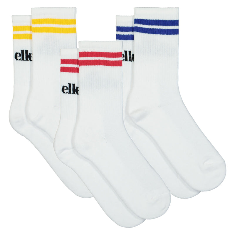 Ellesse Pullo Socks 3 Pack - White