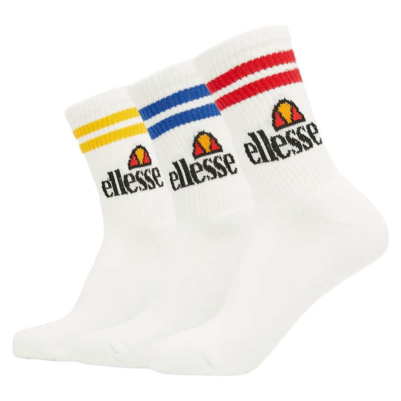 Ellesse Pullo Socks 3 Pack - White