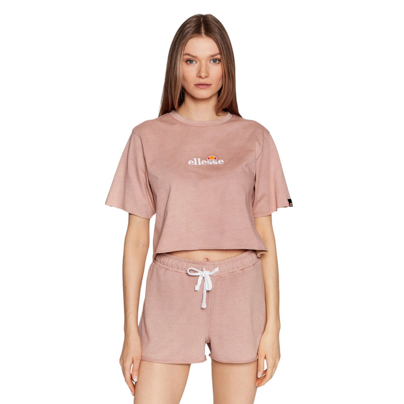 Ellesse Womens Celesi Cropped Top T Shirt - Pink