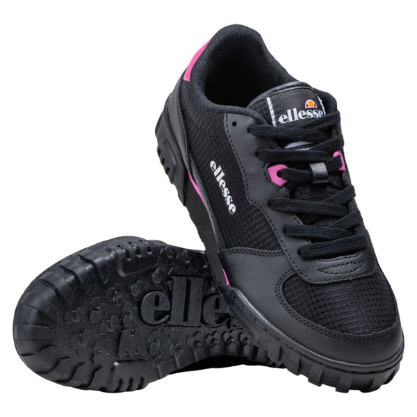 Ellesse Womens Tanker Cupsole Shoes - Black Pink