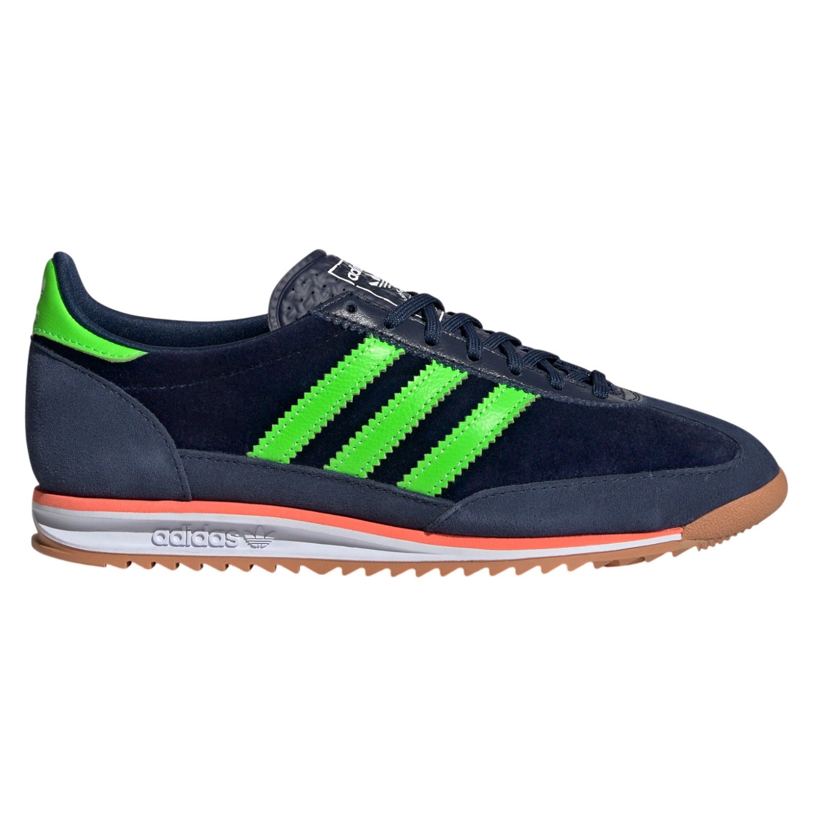 adidas Originals Womens SL 72 OG Shoes - Night Indigo / Solar Green