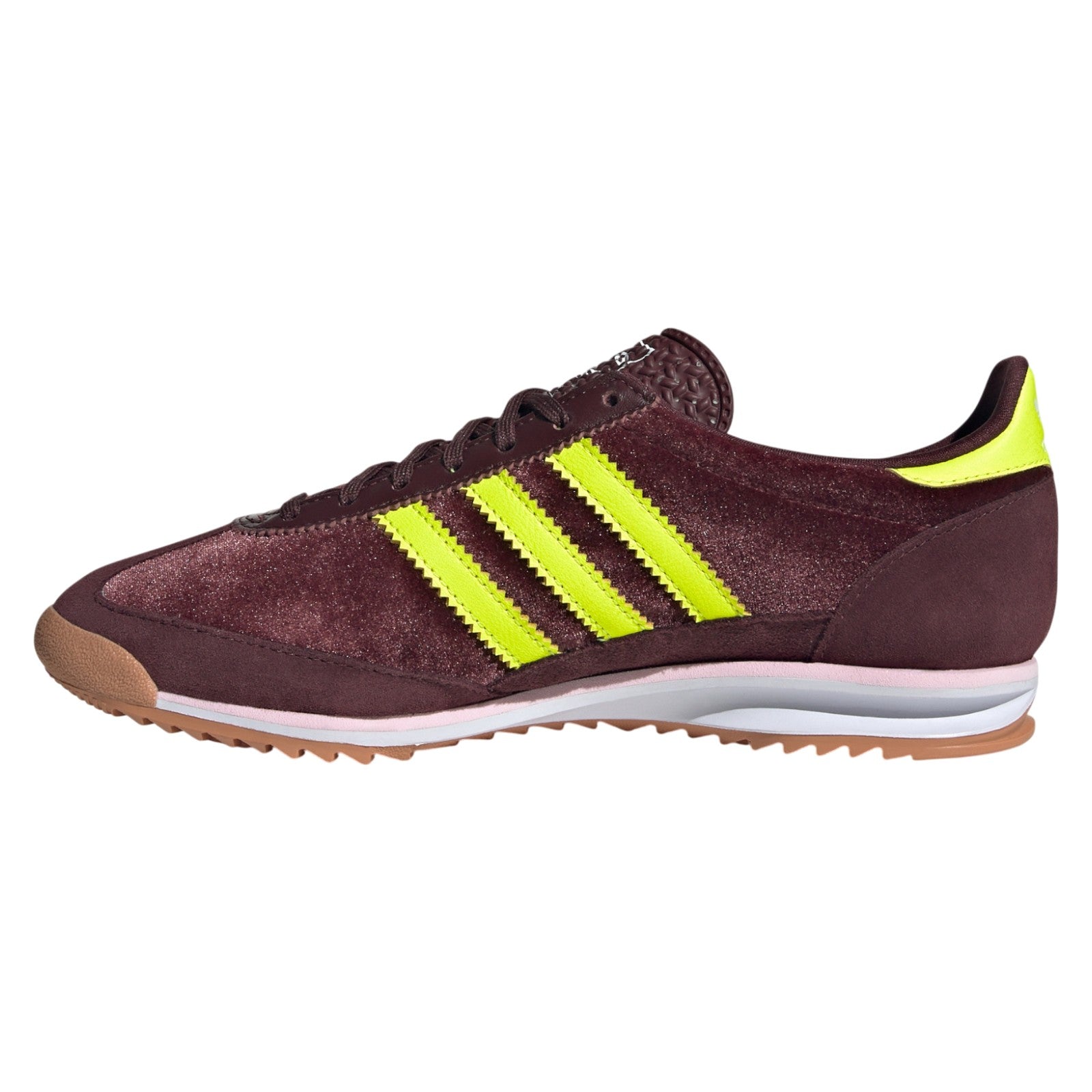adidas Originals Womens SL 72 OG Shoes - Brown / Aurora Ruby
