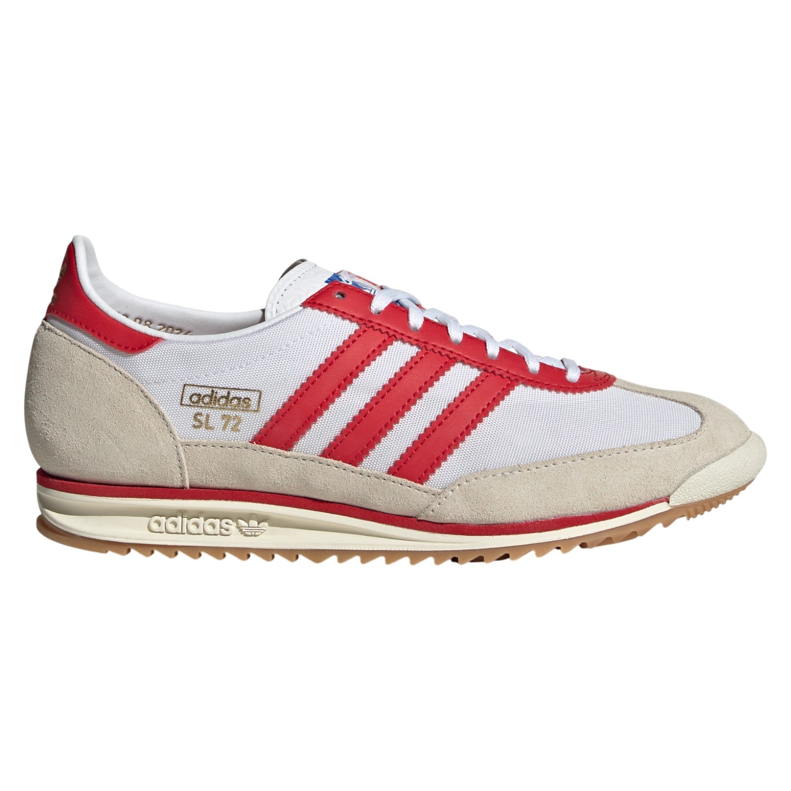 adidas Originals Womens SL 72 OG Shoes - Cloud White / Better Scarlet