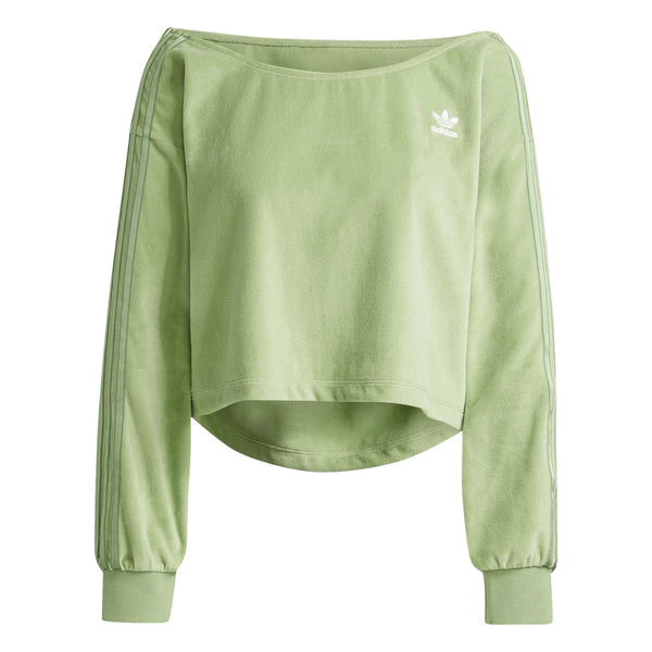 adidas Originals Cropped Sweater - Chalk Green