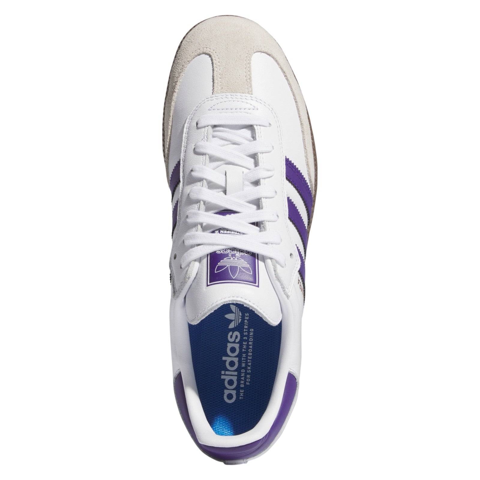 adidas Originals Samba ADV Shoes - Cloud White / Collegiate Purple