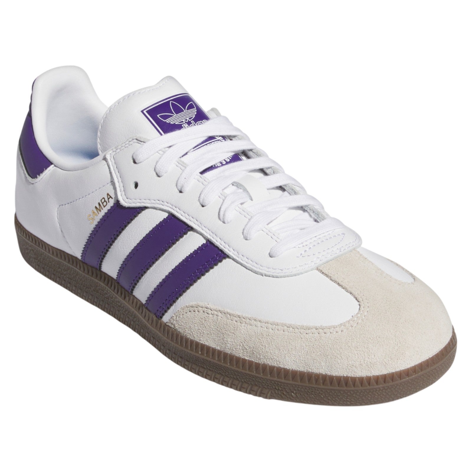 adidas Originals Samba ADV Shoes - Cloud White / Collegiate Purple