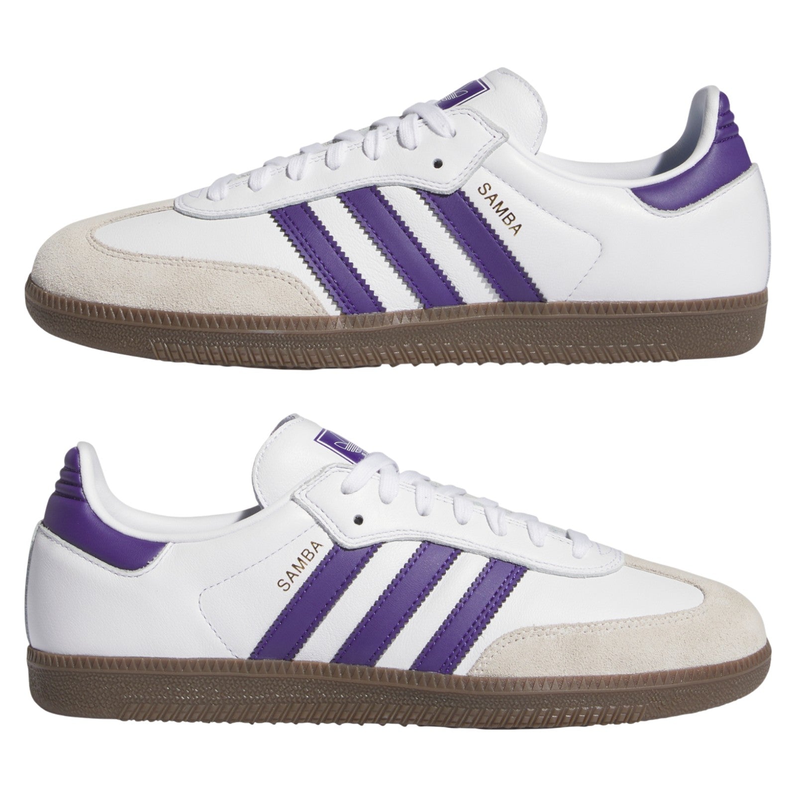 adidas Originals Samba ADV Shoes - Cloud White / Collegiate Purple