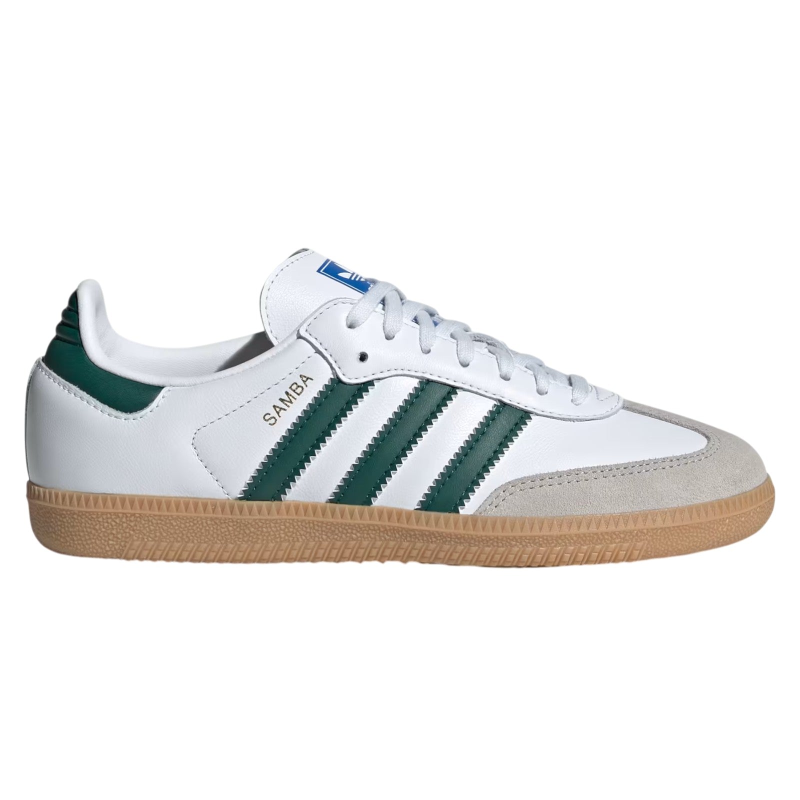 adidas Originals Junior Samba OG Trainers - Cloud White / Collegiate Green / Gum