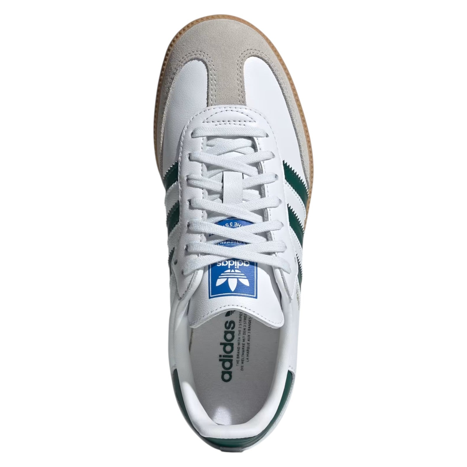 adidas Originals Junior Samba OG Trainers - Cloud White / Collegiate Green / Gum