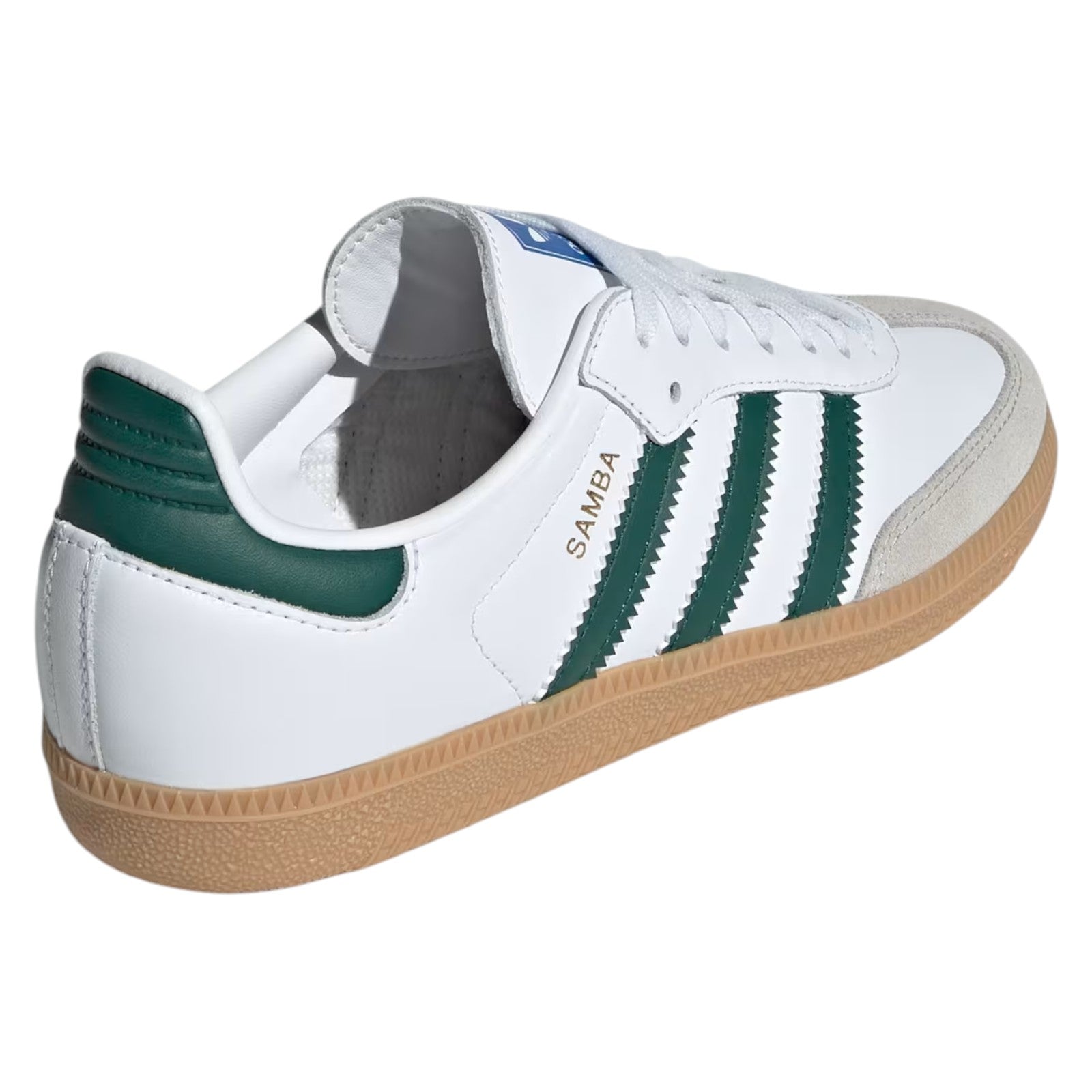 adidas Originals Junior Samba OG Trainers - Cloud White / Collegiate Green / Gum