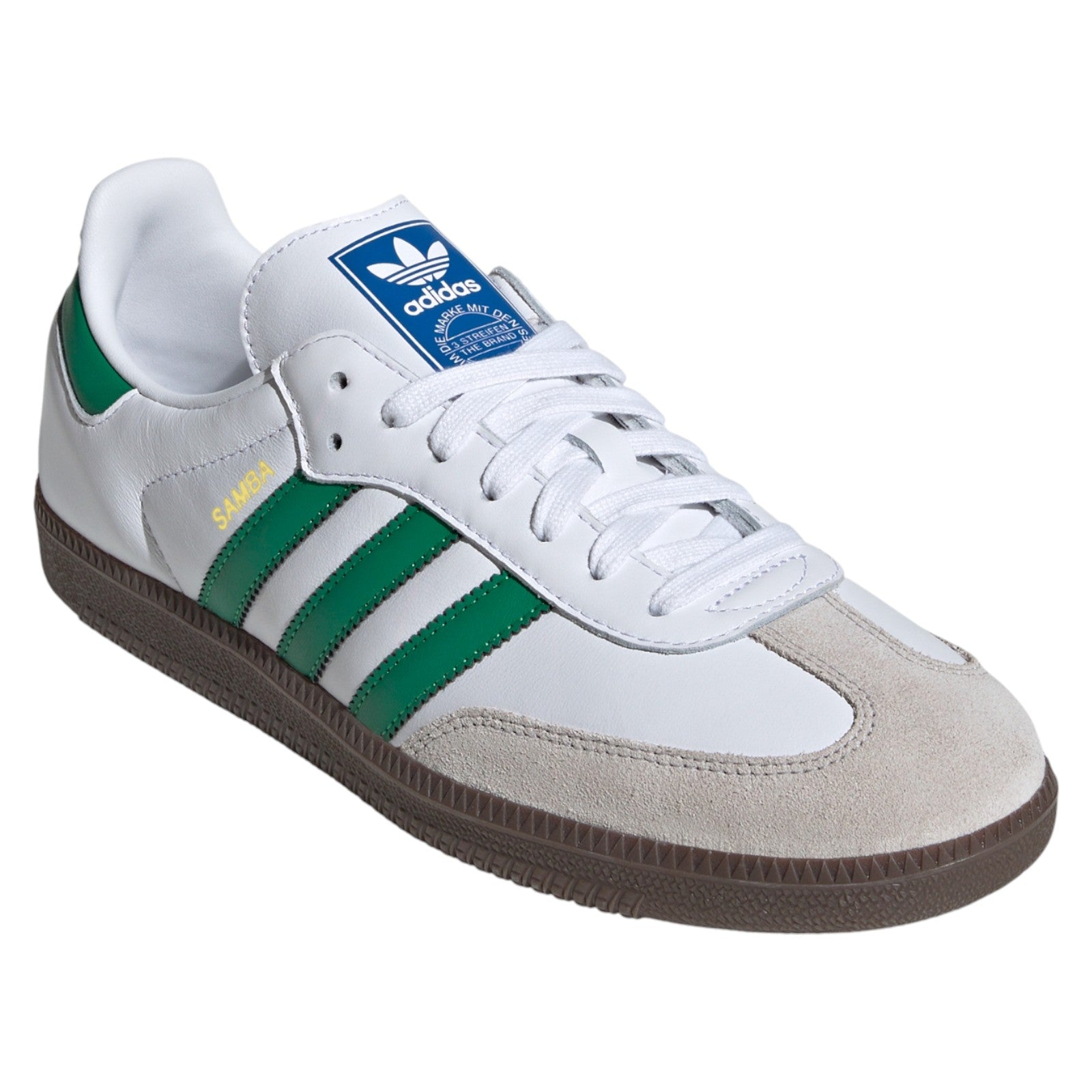 adidas Originals Samba OG Shoes - Cloud White / Green