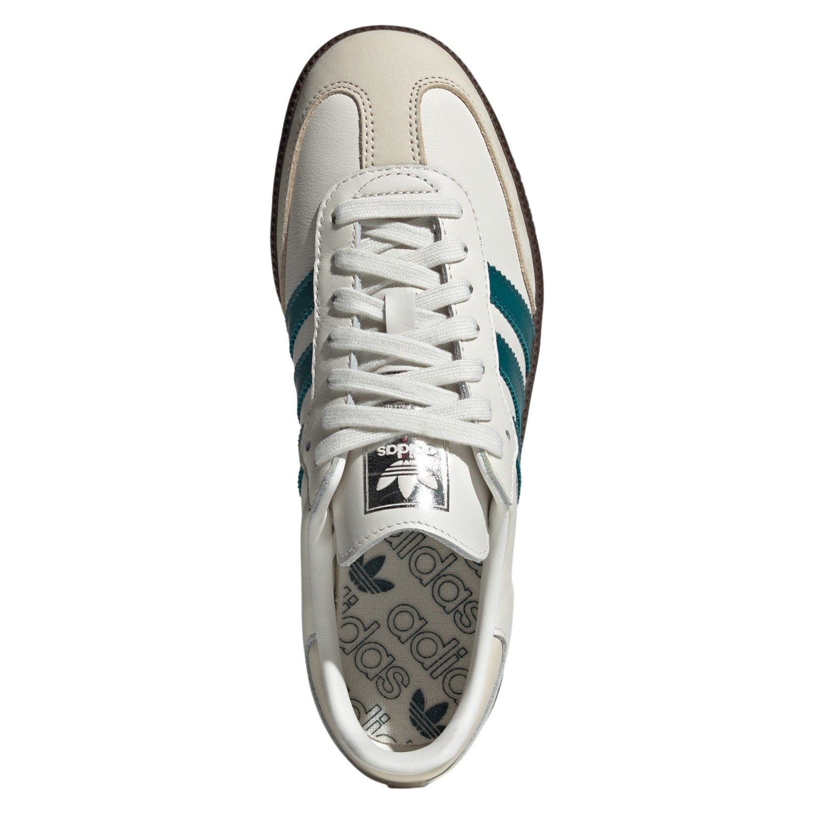 adidas Originals Women's Samba OG Shoes - Cloud White / Legacy Teal