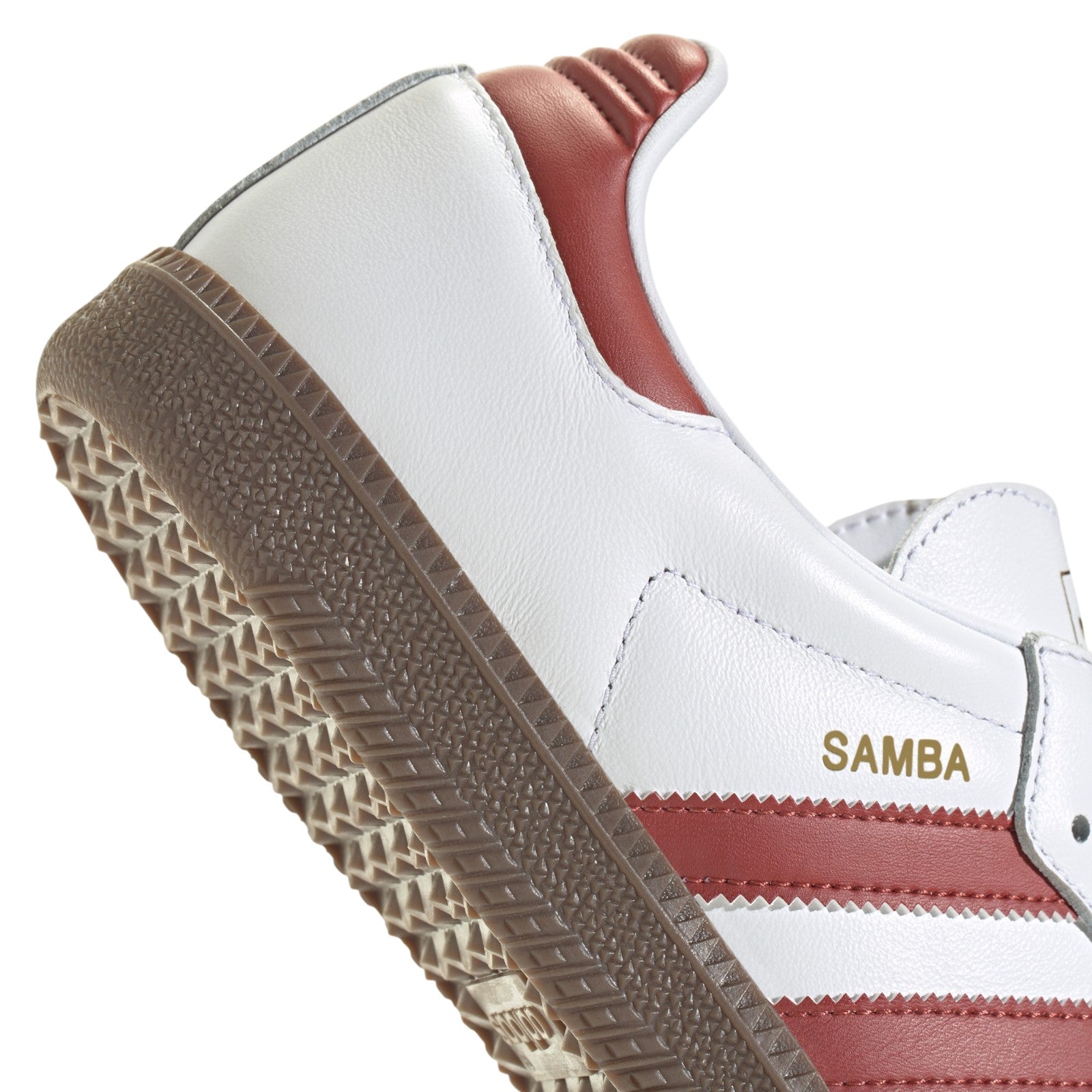 adidas Originals Womens Samba OG Shoes - Cloud White / Preloved Ruby
