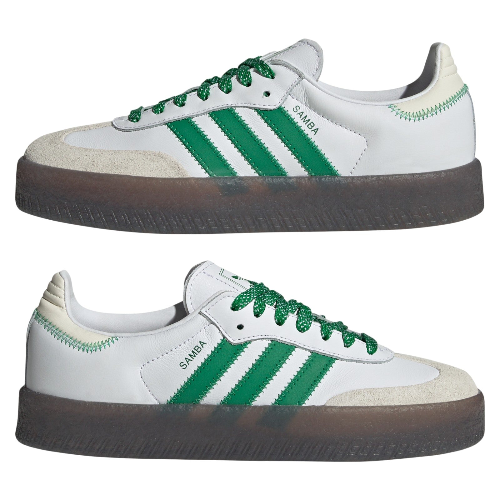 adidas Originals Women's Sambae Shoes - Cloud White / Green