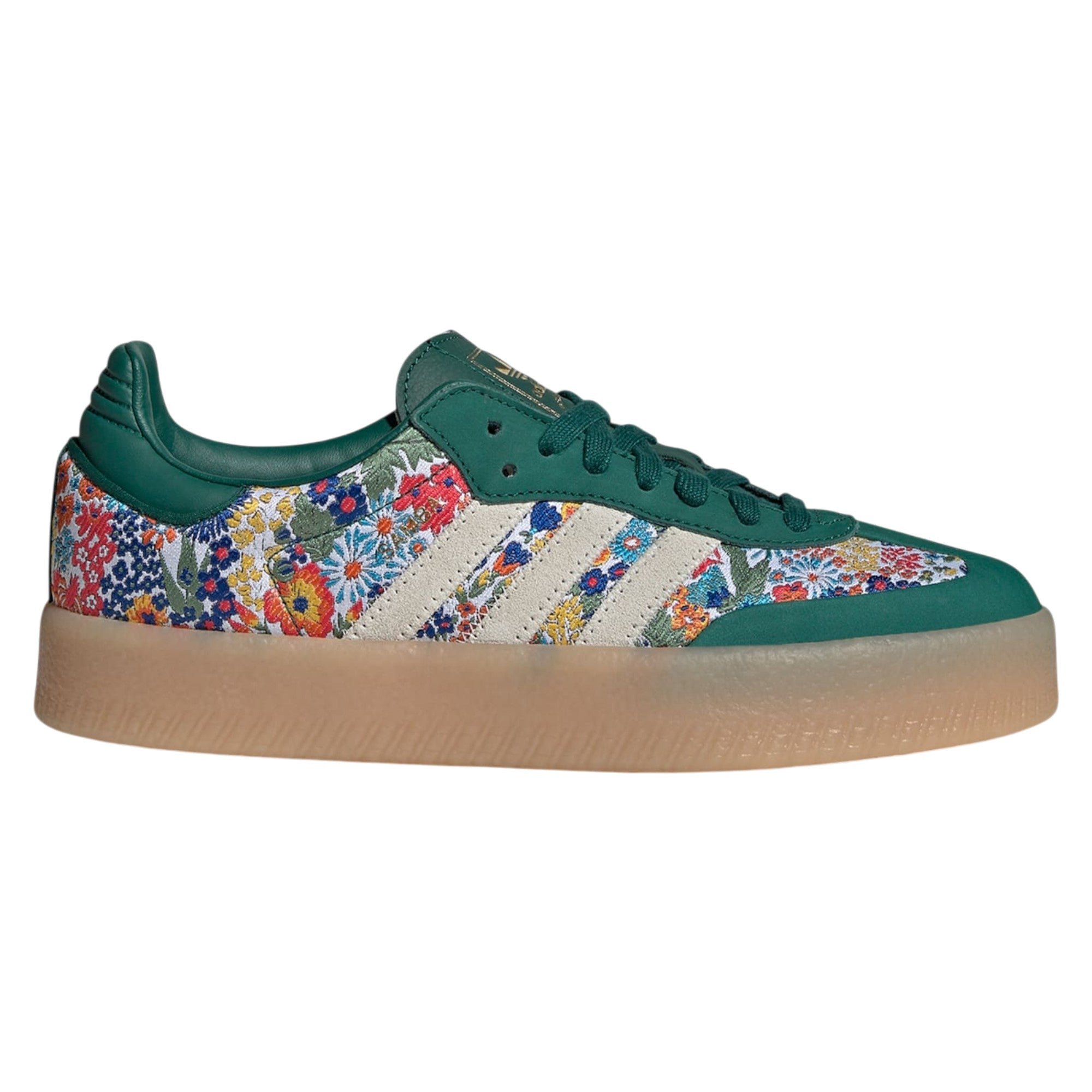 adidas Originals x Liberty London Womens Sambae Shoes - Green Floral
